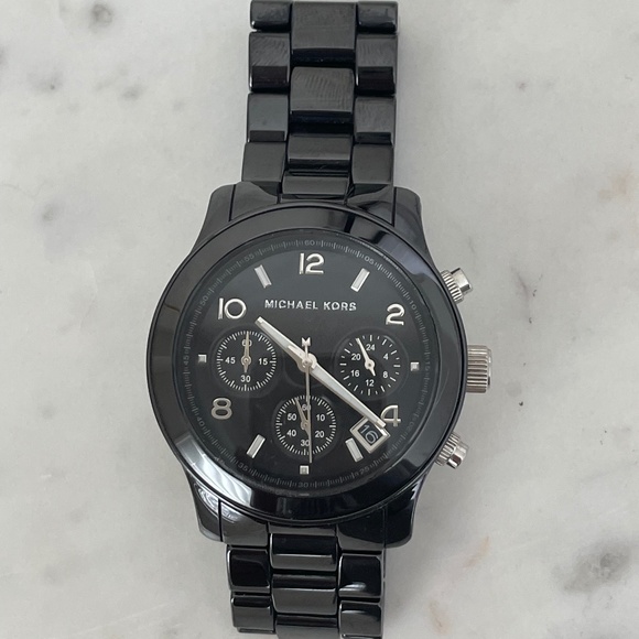 Michael Kors Chronograph Ceramic Watch Bracelet - Picture 1 of 7